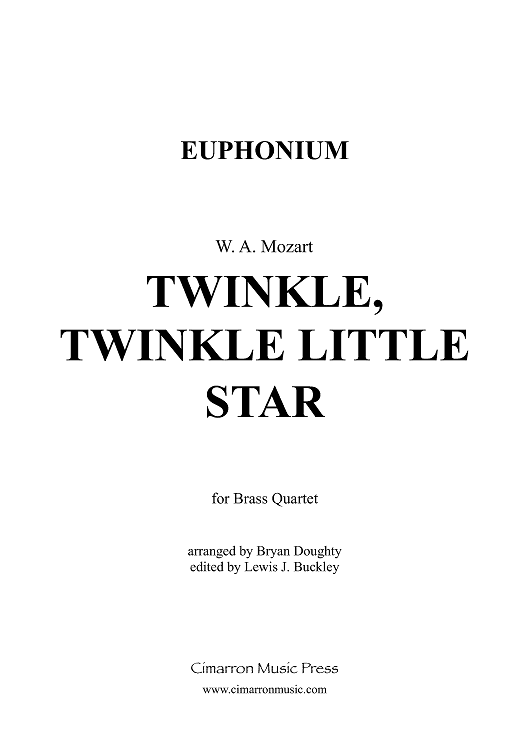 Twinkle, Twinkle Little Star - Euphonium