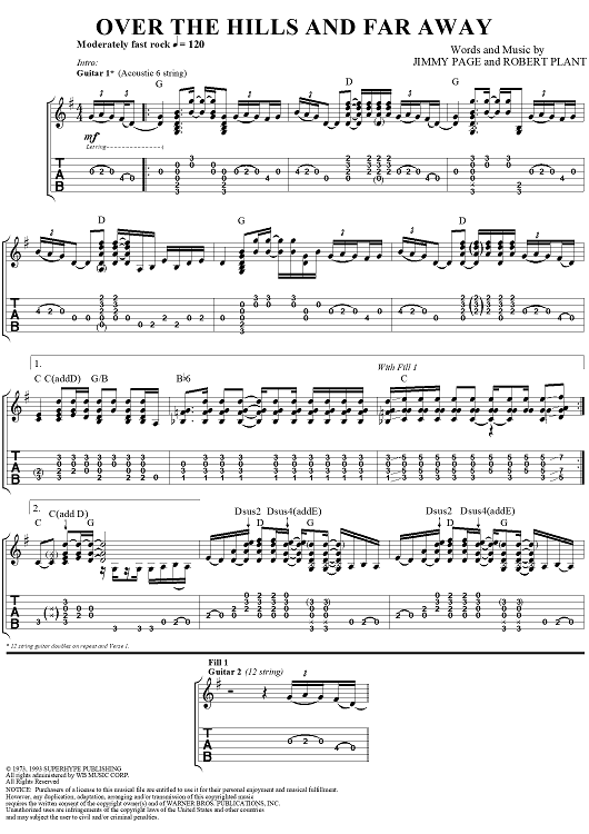 Over the Hills and Far Away