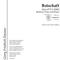 Botschaft Op.47 No. 1