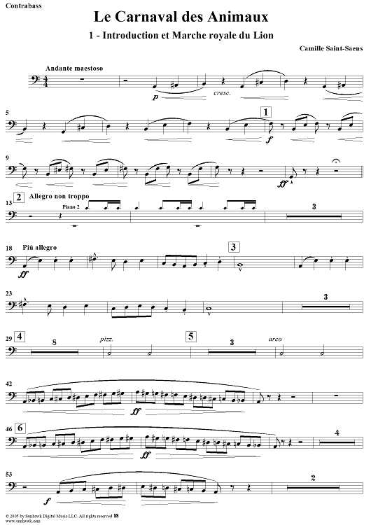 Le carnaval des animaux - Bass