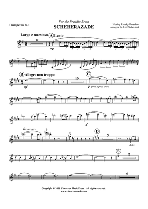 Scheherazade - Trumpet 1 in Bb