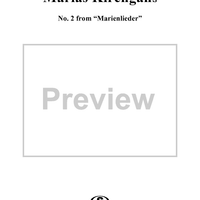 Marias Kirchgang - No. 2 from "Marienlieder", Op. 22