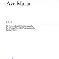 Ave Maria G major - Choral Score