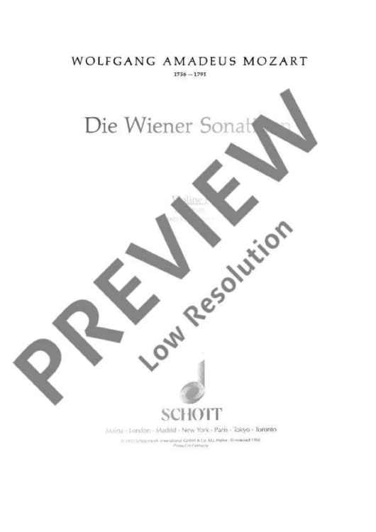 The Viennese Sonatinas - Violin I