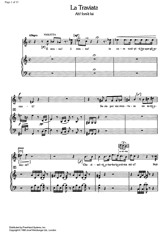 Ah! fors'è lui from La Traviata