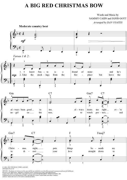 Big Red Christmas Bow, A