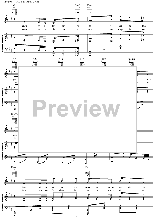 Yira...Yira..." Sheet Music by Carlos Gardel for Piano/Vocal/Chords