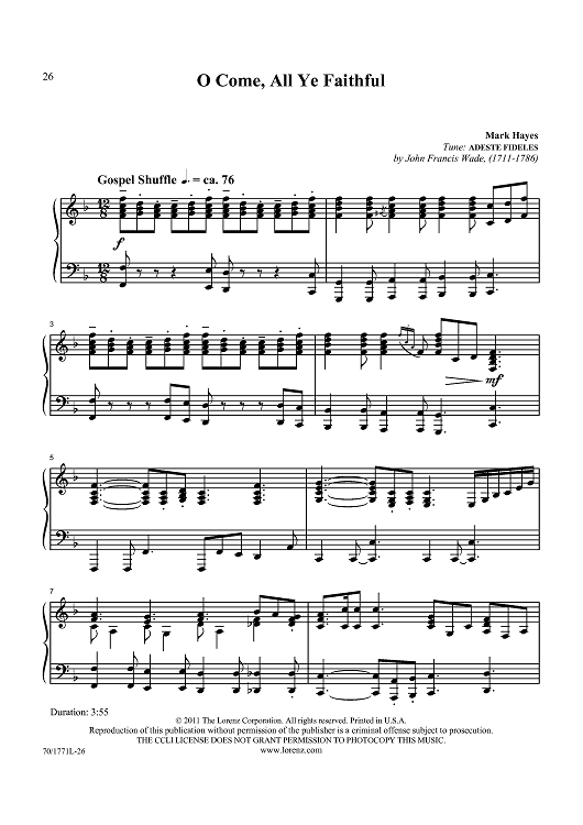 O Come, All Ye Faithful