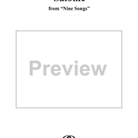 Salome - No. 8 from "Nine Songs" Op. 69