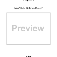 Agnes - No. 5 from "Eight Lieder and Songs"  Op. 59