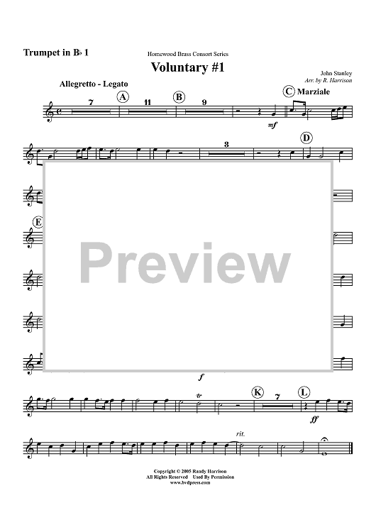 Voluntary #1 - Trumpet 1