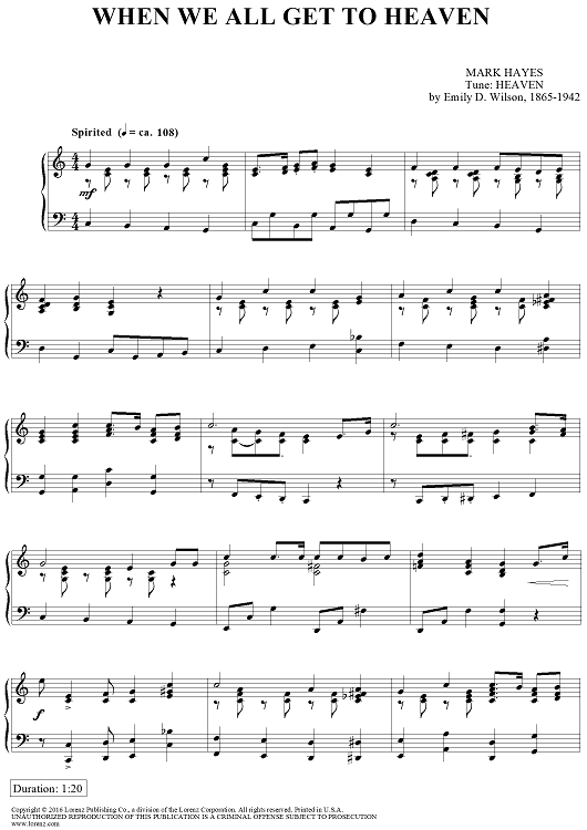 When We All Get to Heaven