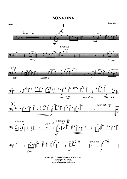 Sonatina - Euphonium BC/TC