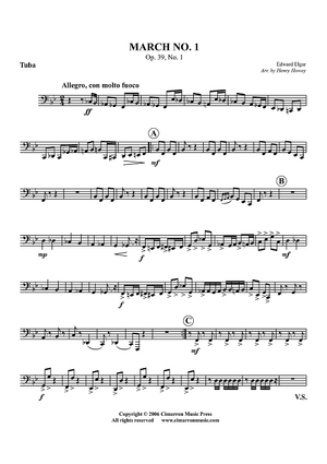 March No. 1, Op. 39, No. 1 - Tuba
