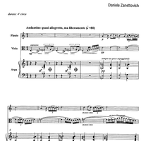 Cancion antiqua - Score