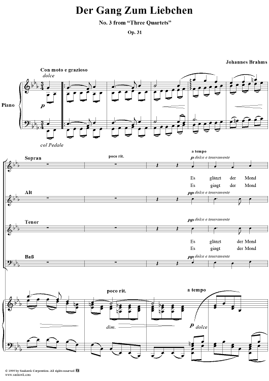 Der Gang zum Liebchen, Op. 31, No 3