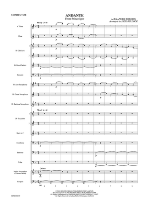 Andante (from Prince Igor) - Score
