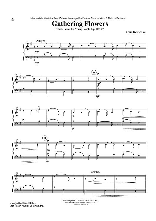 Gathering Flowers - Thirty Pieces for Young People, Op. 107, #7
