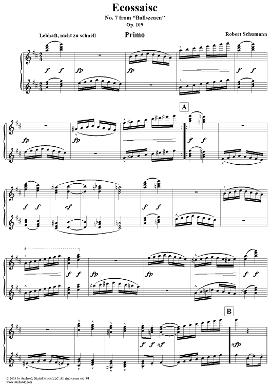 Ballszenen, No. 7: Ecossaise