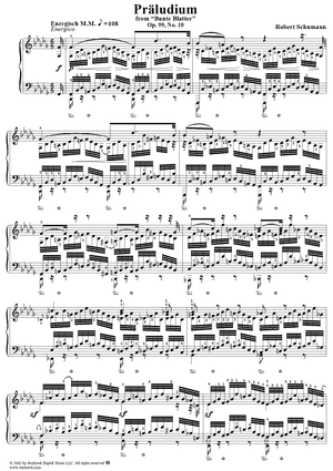 Bunte Blätter, Op. 99, No. 10, Präeludium (Prelude)