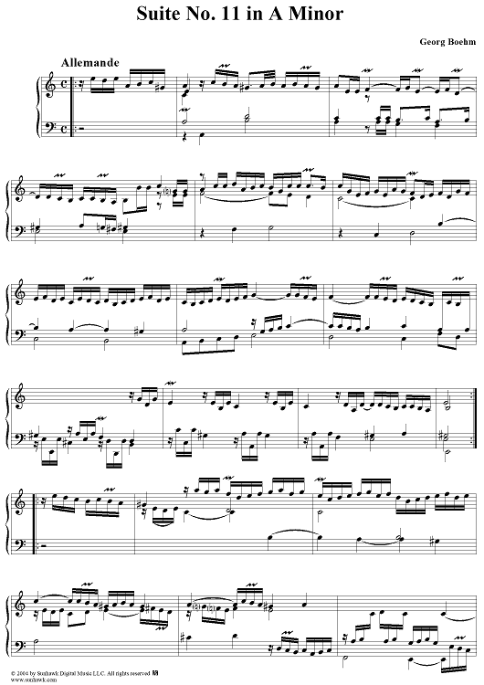 Suite No. 11 in A Minor