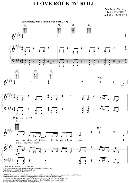 I Love Rock 'n' Roll