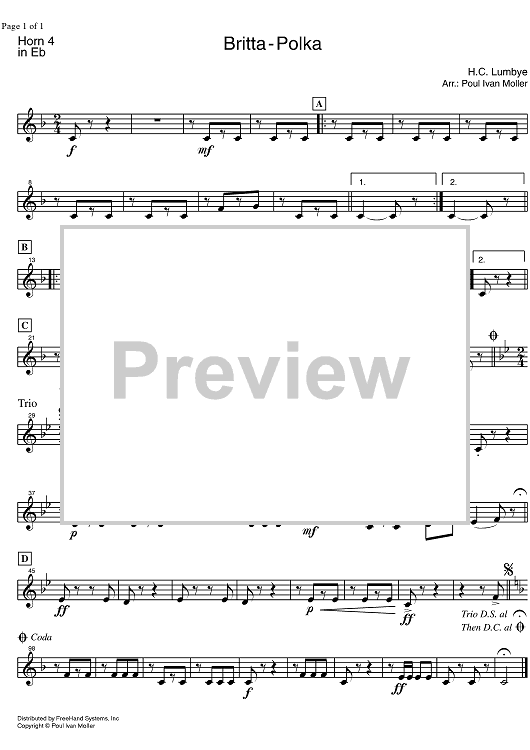 Britta Polka - Horn in E-flat 4