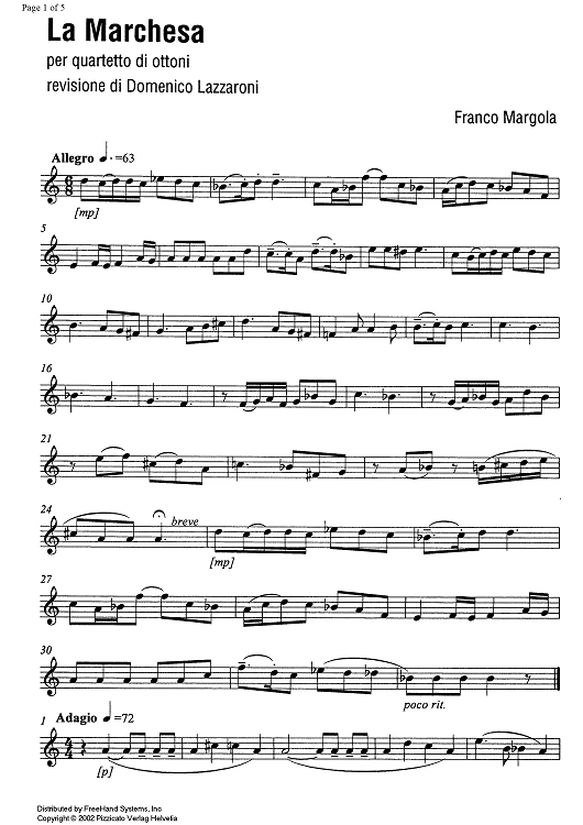La Marchesa (The duchess) - Trumpet in C 1