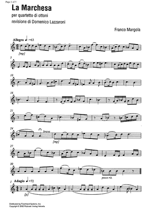 La Marchesa (The duchess) - Trumpet in C 1