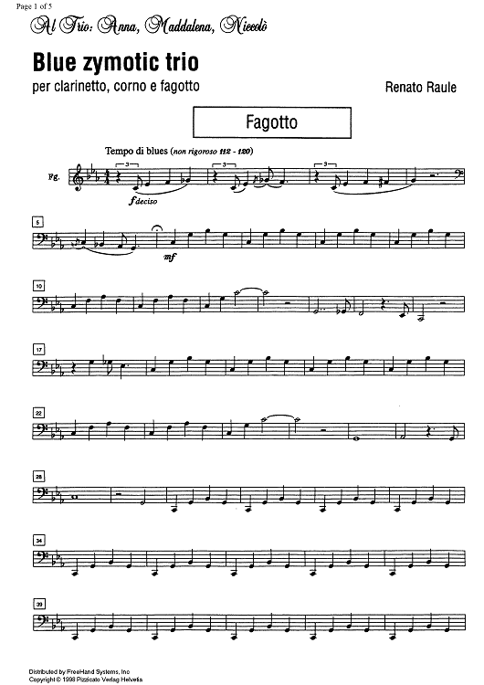 Blue zymotic - Bassoon