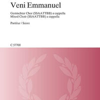 Veni Emmanuel - Choral Score