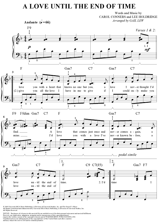 A Love Until the End of Time