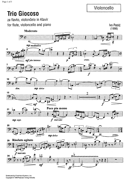 Trio Giocoso - Cello