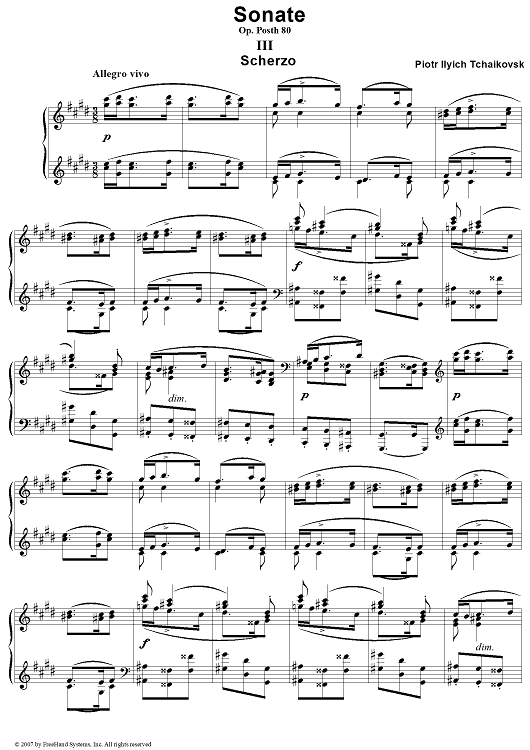 Sonate cis-moll (C-sharp Minor). Part 3