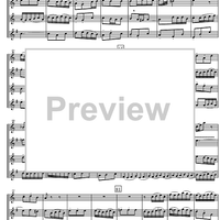 Fugue from Motet  1 - Score