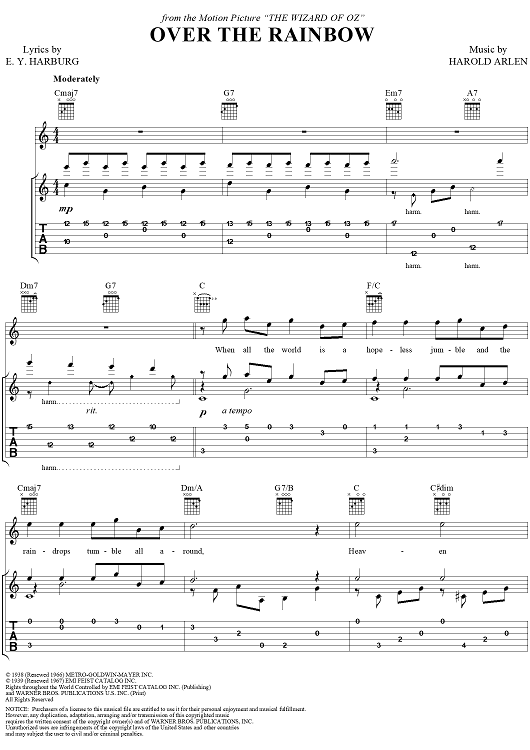 (Somewhere) Over the Rainbow