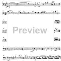 Konzert for horn and string orchestra op.107 [set of parts] - Double Bass