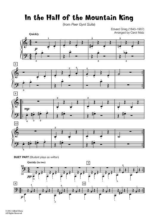 In the Hall of the Mountain King (from Peer Gynt Suite)