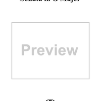 Sonata in G major  Op. 91, No. 3