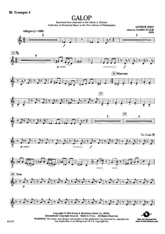 Galop - Bb Trumpet 4
