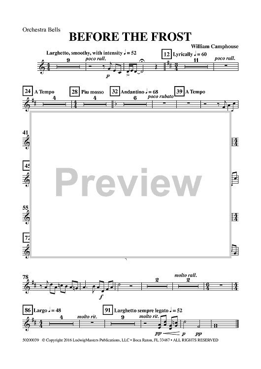 Before the Frost - Orchestra Bells