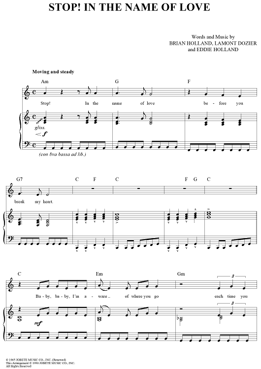 Stop! In the Name of Love