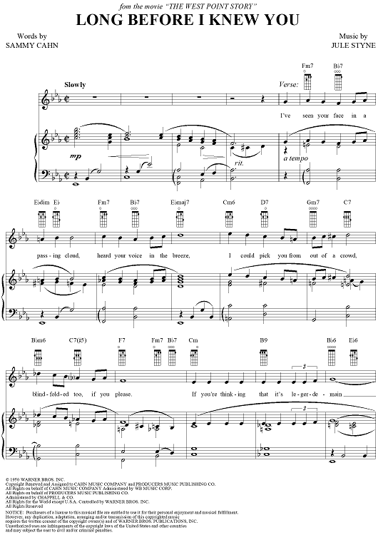 Long Before I Knew You