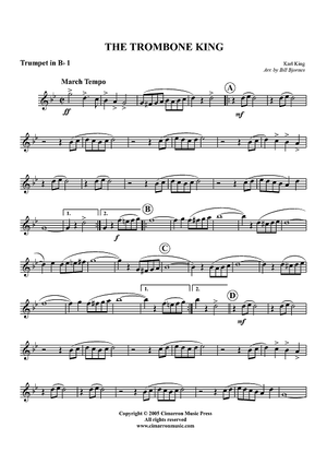 The Trombone King - Trumpet 1 in B-flat