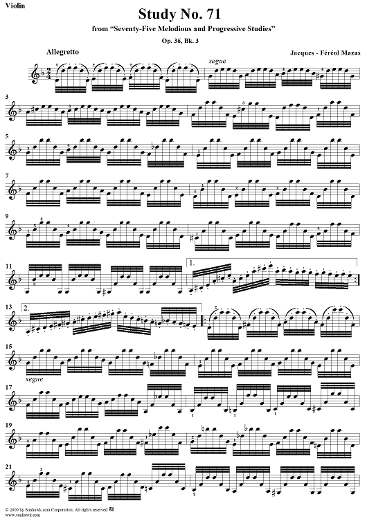 Study No. 71 in D Major