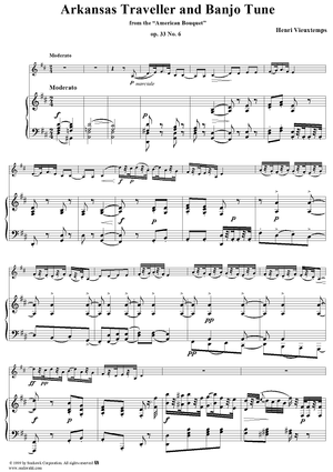 American Bouquet, No. 6: Arkansas Traveller and Banjo Tune - Piano Score