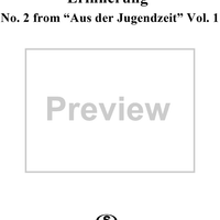 Erinnerung - No. 2 from "Aus der Jugendzeit" Vol. 1