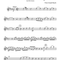 The Heavens Are Telling - from The Creation - Part 1 Flute, Oboe or Violin