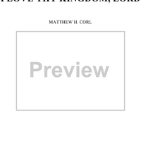 I Love Thy Kingdom, Lord (Prelude On)