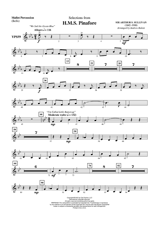 H.M.S. Pinafore - Mallet Percussion